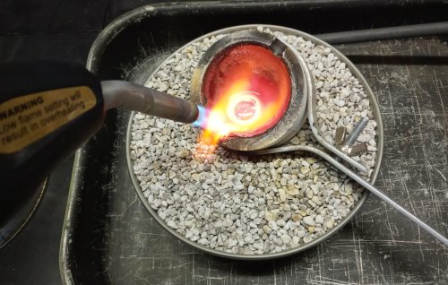 Judy Larson's Water Casting for the Weekend Jeweler - , Metalwork, , make sure the crucible spout is hot